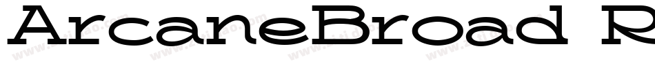 ArcaneBroad Regular字体转换